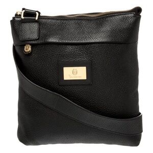 Billionaire Luxury Black Leather Crossbody Bag